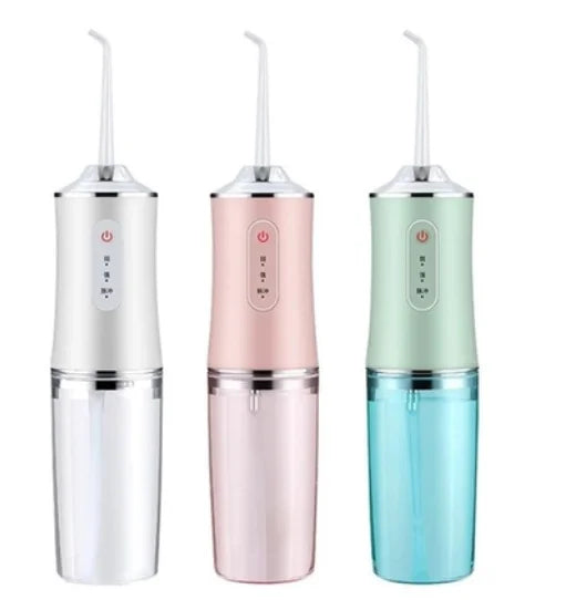 Irrigador Dental Oral Recarregavél 220ml Higiene Limpeza Bucal Portátil Limpador de Dente