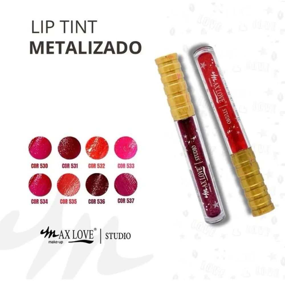 Lip Tint Metalizado Vegano Max Love