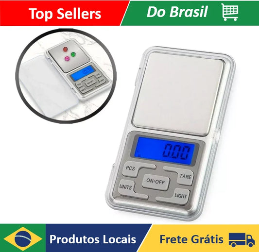 Mini Balança Alta Precisão Portátil 0,1g A 500g Digital
