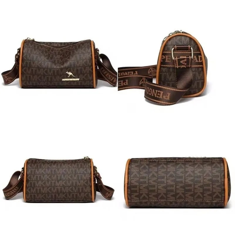 Linda Bolsa de ombro feminina designer na moda alta qualidade couro macio, Estilosa e Com Elegância