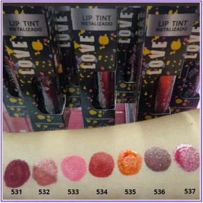 Lip Tint Metalizado Vegano Max Love