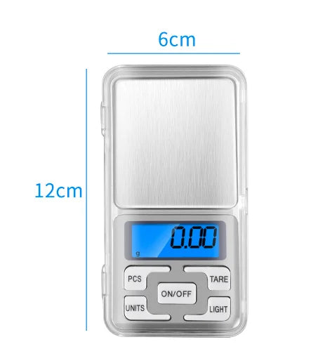 Mini Balança Alta Precisão Portátil 0,1g A 500g Digital