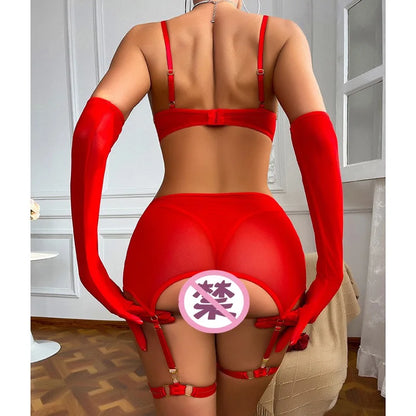 Lingerie sexy quente menina anel adulto feminino bodysuit feminino audindo conjunto erótico roupa interior sexual traje porn outfitsfor 18 brinquedo sexual