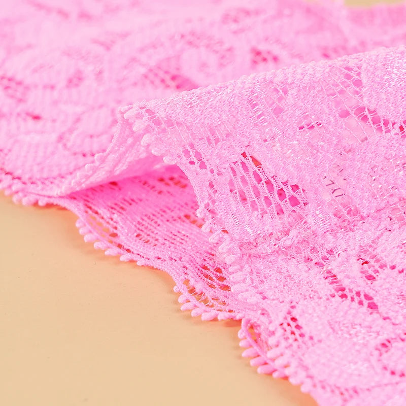 3 pçs rendas floral calcinha feminina cintura baixa respirável briefs feminino tanga roupa interior M-2XL sólido sexy g-string calcinha transparente