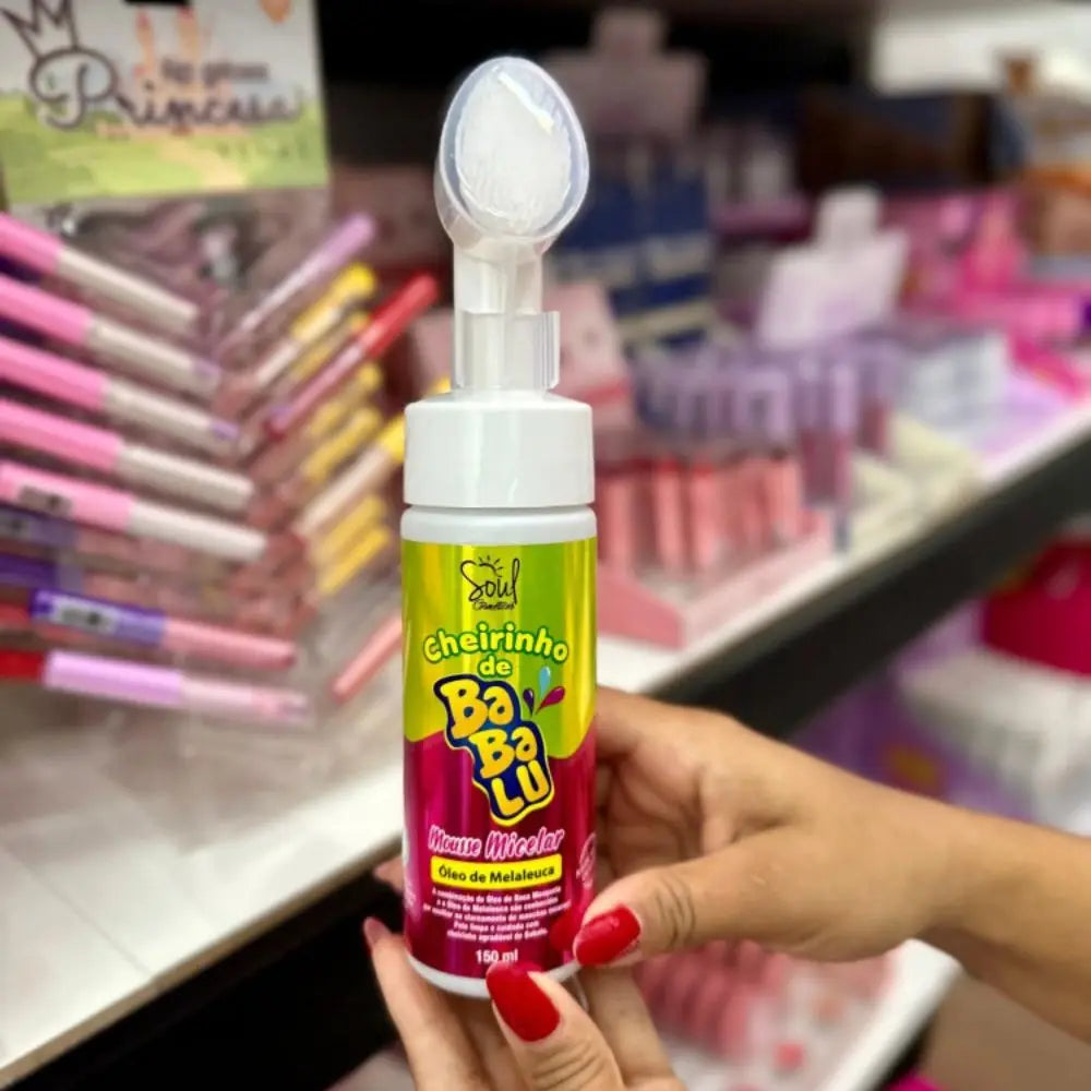 Mousse Micelar Limpeza Facial Cheirinho de Babalu Soul Cosméticos