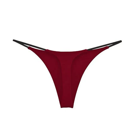 Lingerie sexy g cordas baixo-rise tanga calcinha feminina sexy roupa interior feminina sem costura cintura baixa senhoras briefs tangas calcinha sexy