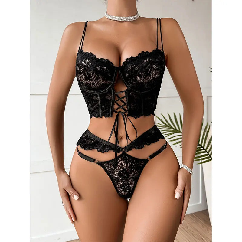 Sexy tamanho grande lingerie feminina conjunto de sutiã menina floral renda conjunto underwire sutiã push up outfit delicado sutiã kit