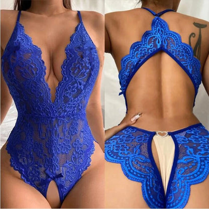 Crotchless sexy transparente bodysuits ultra sexy conjuntos de sutiã trajes roupa interior de renda lingerie respirável feminino íntimo conjunto erótico