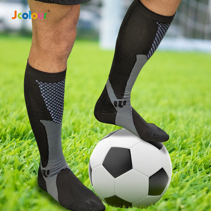 Kit 3 Meia de Alta Compressão Profissional Estimula Circulação Corrida Ciclismo Varizes Alívio