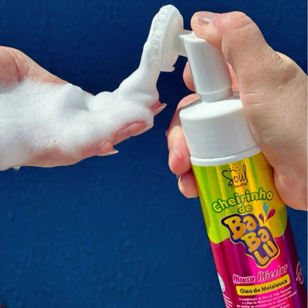 Mousse Micelar Limpeza Facial Cheirinho de Babalu Soul Cosméticos