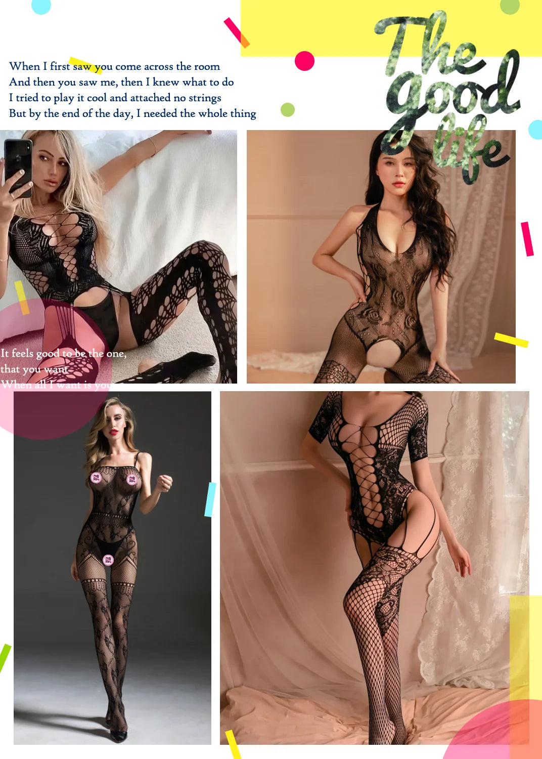Lingerie sem armação, meia corporal para mulheres, roupa íntima sexy com copas sem alças, aberta nas costas, transparente