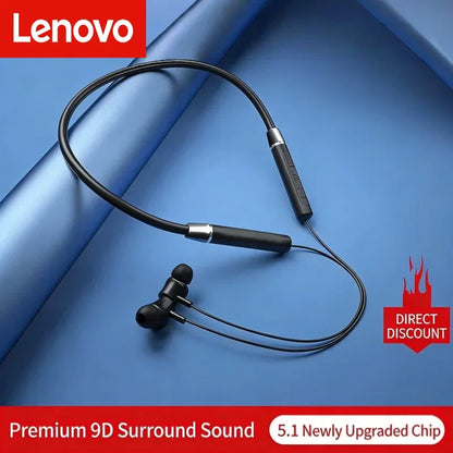 Lenovo 100% original he05x fones de ouvido bluetooth à prova dwaterproof água tampões alta fidelidade som magnético neckband fone esportes