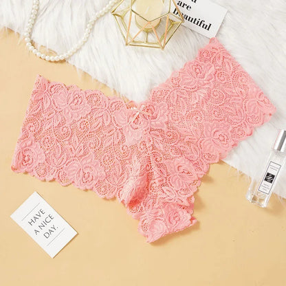 Sexy floral calcinha de renda feminina briefs cintura baixa lingerie macia confortável roupa interior feminina meninas íntimas calcinha