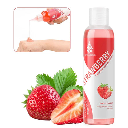 200ml sabor de fruta brinquedo sexual para mulheres homens lubrificante sexo à base de água mirtilo morango pêssego óleo sexual vaginal anal gel adultos 18