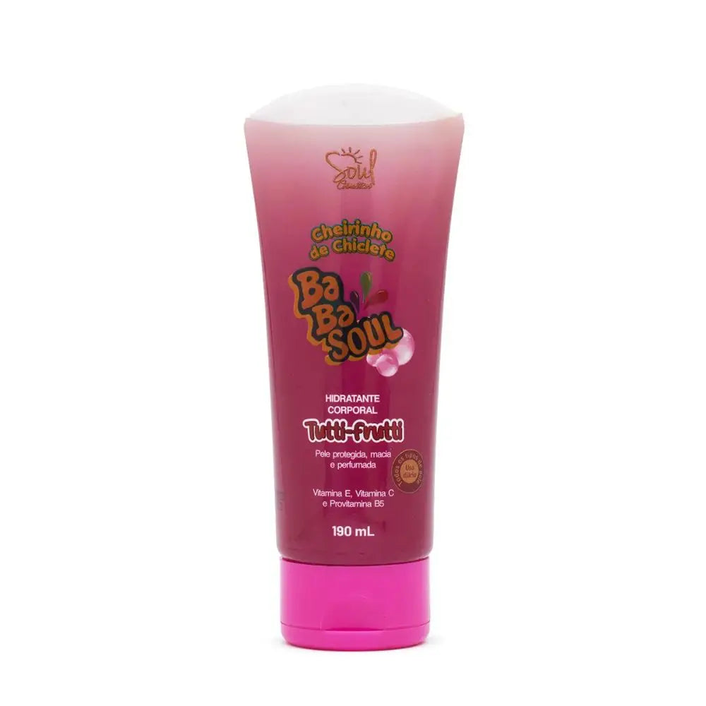 Hidratante Corporal Cheirinho de Chiclete Tutti Frutti Soul Cosméticos 190ml