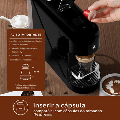 Máquina de Café Espresso CM-CO1 20 Bar - Tanque 900ml, Máquina de Café CM-CO1 20 Bar - Automática， Coibeu, Do Brasil