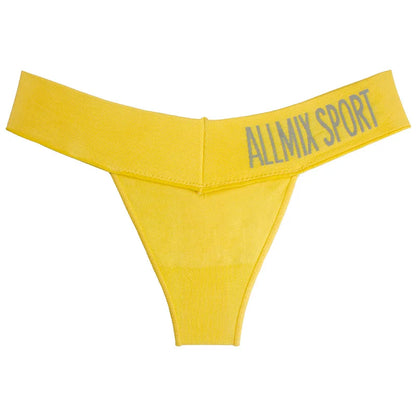 Lingerie sexy roupa interior unisex sem costura esportes fitness letras tanga hombre v profundo cintura larga cintura baixa sem costura cuecas tanga