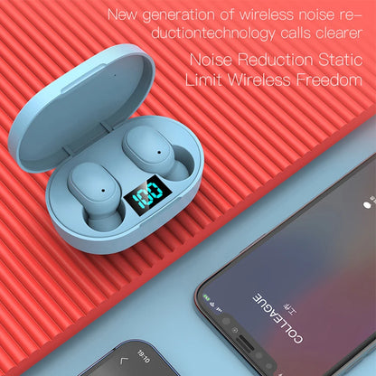E6s tws fones de ouvido sem fio bluetooth v5.1 com cancelamento de ruído com microfone esportes para iphone xiaomi redmi