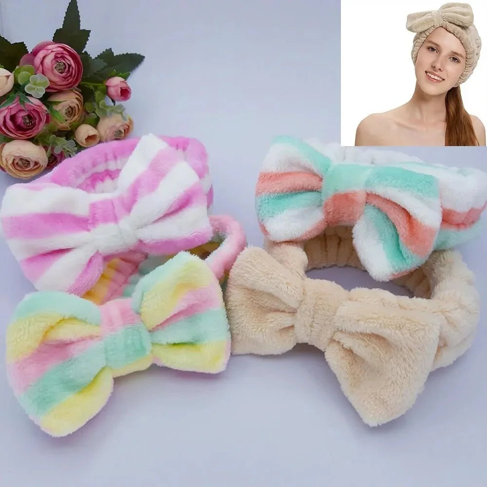 Faixa Tiara de Cabelo para Maquiagem e Limpeza Facial