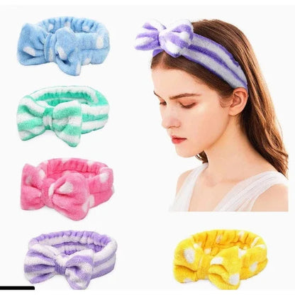 Faixa Tiara de Cabelo para Maquiagem e Limpeza Facial