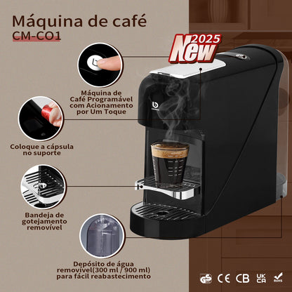 Máquina de Café Espresso CM-CO1 20 Bar - Tanque 900ml, Máquina de Café CM-CO1 20 Bar - Automática， Coibeu, Do Brasil