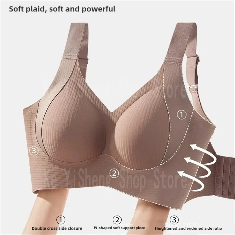 Lingerie sutiã sem costura feminino, costas bonitas anti-flacidez, sutiã confortável e respirável, sexy 846