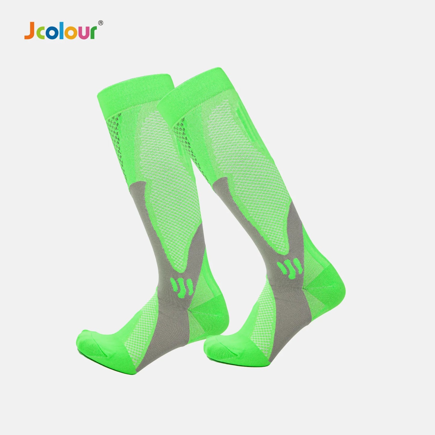 Kit 3 Meia de Alta Compressão Profissional Estimula Circulação Corrida Ciclismo Varizes Alívio