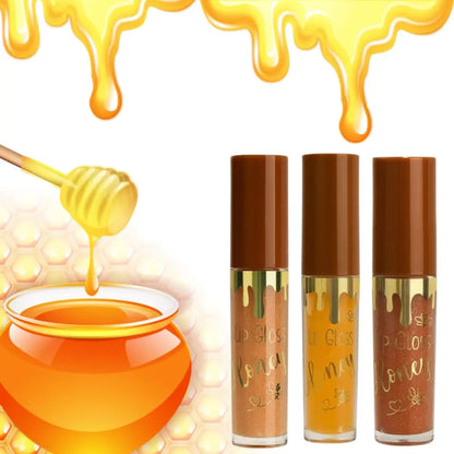Kit c/ 3 Honey Lip Gloss Labial Mel Kyrav
