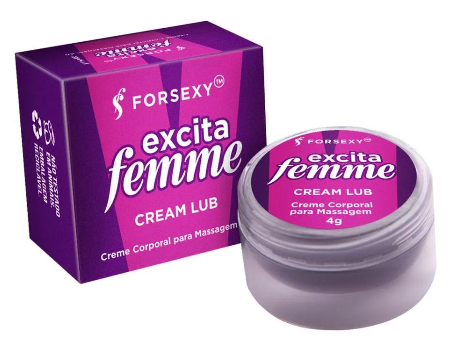 Pomada Cream Lub Excita Femme Excitante Feminino Super Quente 4g - For Sexy
